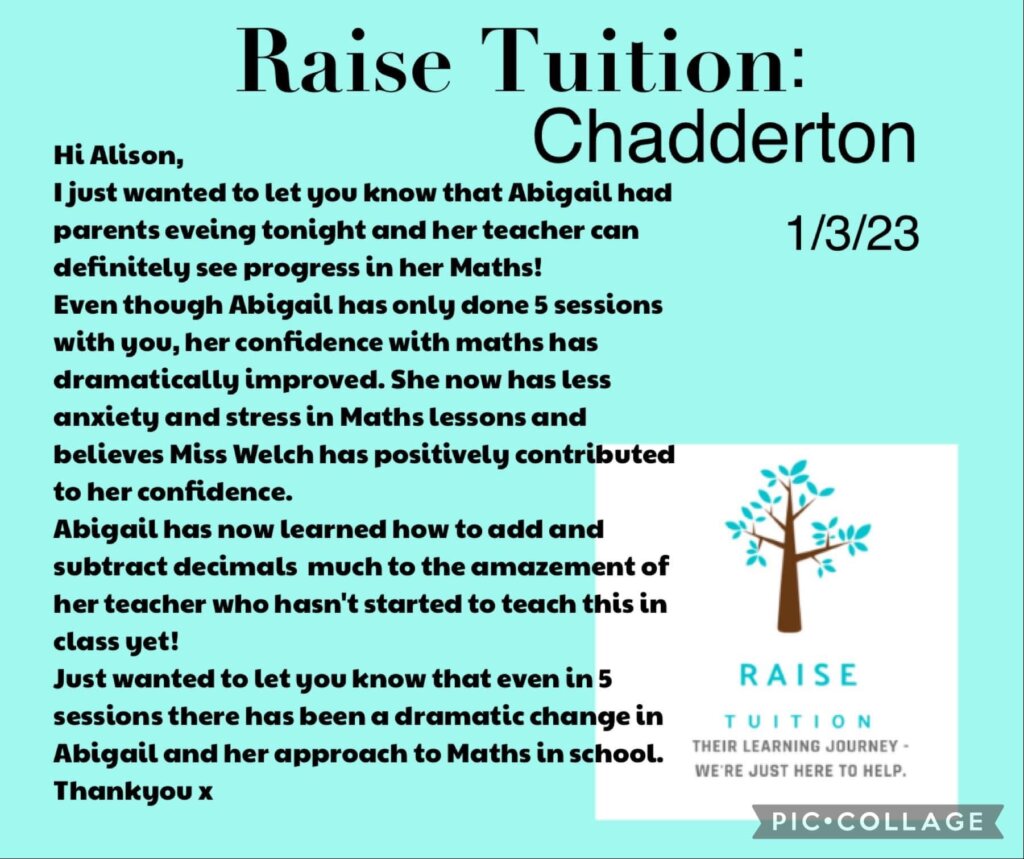 Raise Tuition - Chadderton